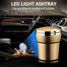 Cigarette Cup Ash Holder with LED Light Lid