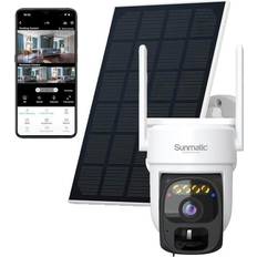Sunmatic 2K Övervakningskamera Batteri Med Solpanel