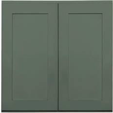 Kitchen Cabinets Reliabilt Monroe 30-in W x 30-in H x 12-in D Basil Green Wall Ready - Green