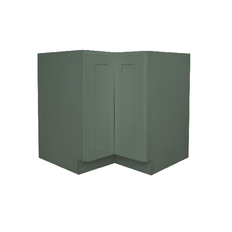 Kitchen Cabinets Reliabilt Monroe 36-in W x 34.5-in H x 24-in D Basil Green Lazy Susan Corner Base - Green