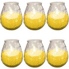 Price's 6 x Outdoor Citronella Candle in Glass Jar Fly Insect Repeller Repellent 6 Pack