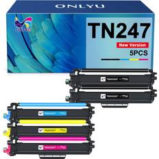 ONLYU TN247 Compatible Brother TN-243CMYK 4 Colour Toner Cartridge Multipack - DCP-L3550CDW/HL-L3210CW/HL-L3230CDW/MFC-L3710CW/MFC-L3770CDW - 4 Colour