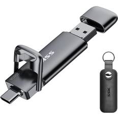 Memory Cards & USB Flash Drives SSK 256GB USB C Drive Up to 550Mb/s