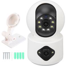 Surveillance Cameras Neoglint Dual Lens Indoors Security Camera 2 Way Talk