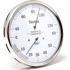 Fischer Bastu Termohygrometer Rostfritt Stål Flerfärgad