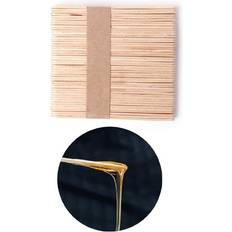 Hair Removal Wejoy 50pcs Wooden Waxing Wax Spatula Tongue Depressor Disposable Bamboo Sticks Kit
