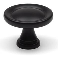 Handle & Home Matt Black Cabinet Knob Traditional Round Kitchen Cupboard Door Drawer 31mm