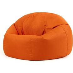 Orange Bean Bags Isabelle & Max Winfield Classic Indoor Outdoor Chair Orange Medium Bean Bag