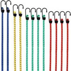 Bungee Cords & Ratchet Straps Deuba 12x Bungee Cords With Hooks 30-95cm