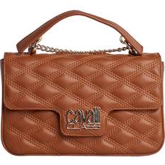 Cavalli Class Quiltet Cross-Body Taske med Kæde Strop - Brun