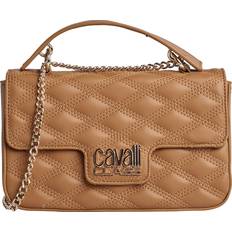 Cavalli Class Quiltet Cross-Body Taske med Kæde Strop - Brun