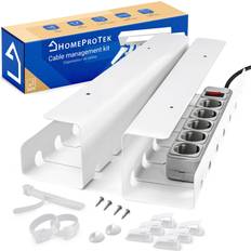 Desk Cable Management Set of 2 43 x 10 x 10 cm