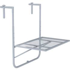 Balcony Tables OutSunny Hanging Wall Mount Adjustable Folding Desk Patio Grey Balcony Table