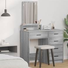 Grey Dressing Tables Berkfield Home with Drawers 50 x 41 x 140 cm Dressing Table