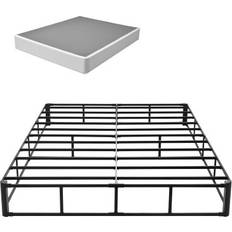 Senge & Madrasser VEVOR Boxmadras Queen Size Sengestel med Stof 79,1L x 59,6B x 9,1H tommer Rammeseng