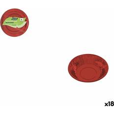 Plate Sets Algon Red 6-Piece Set 450 ml Plate Sets