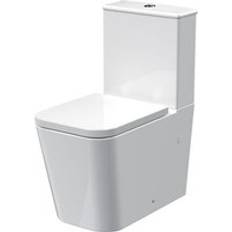 Square Rimless Flush To Wall Close Coupled Toilet TOILETSET11