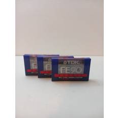 Cassettes 3 x TDK FE90 90 Minutes Blank Cassette Tapes + Sealed