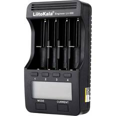 LiitoKala Lii-500 Battery Charger with 4 Battery Slots LCD Display