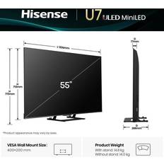 Hisense 55U7Q 55 inch 4K Ultra HD Smart TV
