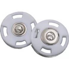 Tryckknappar INF Osynliga Snäppfästen 25 mm 10 st Vit