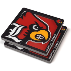YouTheFan NCAA Louisville Cardinals 3D Logo Series Coasters Coaster