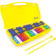 Mad About XYL50-CL 25-Note Chromatic Glockenspiel with Yellow Case