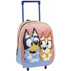 School Bags Bluey Children's Backpack Trolley 3D - Pink