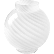 Åhléns Home Glasvas Dahlia Swirl Dekoration Vit ONESIZE Vas