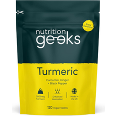 Nutrition Geeks Turmeric Tablets 2000mg with Black Pepper and Ginger