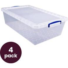 Underbed Plastic 43 Litres 4 Pack Bundle