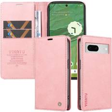 Google Pixel 9 Pro Fold Mobile Phone Cases GANGXUN Pink Compatible With Google Pixel 7 Case Magnetic Flip Phone