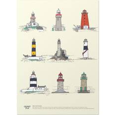 Framed Art Irish Lighthouses Print A4 Framed Art