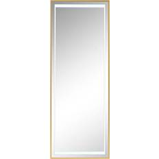 Gold Floor Mirrors Home ESPRIT Golden Aluminium Dressing 50 x 0.5 x 150 cm Floor Mirror