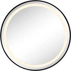 Aluminium Mirrors Home ESPRIT Modern Black 80 cm Wall Mirror