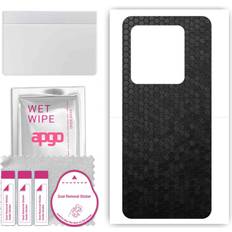 apgo Protective Skin Sticker for Infinix Note 30 Pro Wrap Film Foil Vinyl Pattern Black Honeycomb