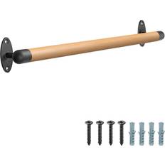 Stair Parts SELEWARE 36 Inch Staircase Handrail Kit Decking Wood Handrail Stairs