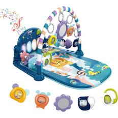 Music Play Mats derimkcoa Funny Play Piano Tummy Time Mat with 5 Infant Sensory