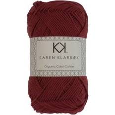 Karen Klarbæk Økologisk Bomuldsgarn 8/4 Dark Brick Red 50 g