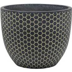 Pots, Plants & Cultivation Primrose Round Honeycomb Garden Weather Resistant Planter 30cm Grey