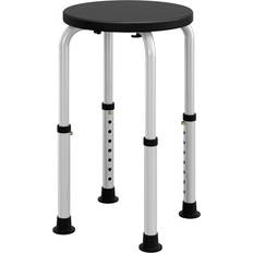 Black Adjustable Shower Seat