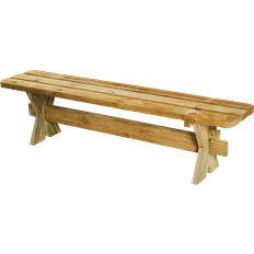 Trädgårdsbänkar Utemöbler på rea Hortus Bänk Autentisk Tryckimpregnerad 177 x 48 cm Trädgårdsbänk