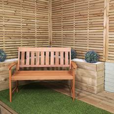 Brown Garden Benches Samuel Alexander Cartmel 2 Seater Outdoor Wooden Patio Garden Bench