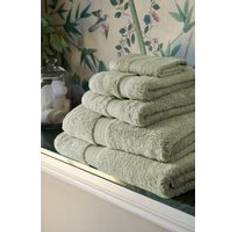 Green Guest Towels Christy Luxury 675GSM Egyptian Cotton Towels - Pale Guest Towel Green