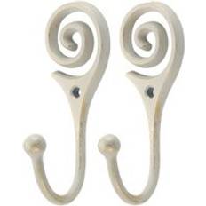 Beige Curtain Accessories Dunelm Ivory Vintage Twist Hooks - Cream