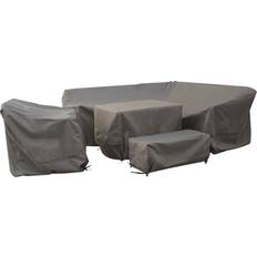 Tetbury L-Shape Corner Sofa Set Water Repellent Garden Furniture Covers Khaki