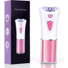 Uraqt Facial Epilator Cordless Electric Lady Face Shaver with LED Light