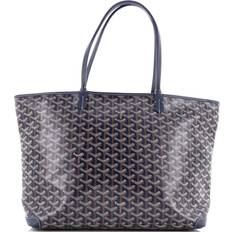 Fabric Tote Bags Goyard Mm Artois Tote Coated Canvas - Blue