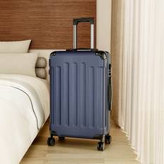 Living and Home Blue Hardside Spinner Luggage Suitcase 28"