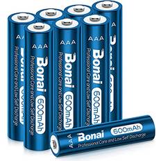 Bonai 8 x 600mAh AAA Rechargeable Batteries